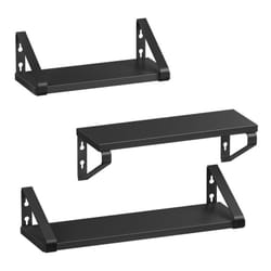 Vasagle - tagère Murale, Tablette Flottante, Lot de 3, 2 Façons de Montage, Étagère de Rangement Suspendue, pour Salon, Cuisine, Bureau, Salle de