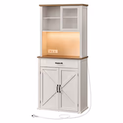 [Lumière réglable] Iluminez votre espace grâce à la lumière réglable intégrée à ce meuble de rangement. Grâce au bouton tacti ...
