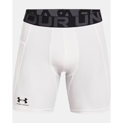 Under Armour Short de Compression Homme 6" - HeatGear® pour Sport et Fitness, Couleur: Blanc, Taille: L