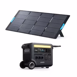KIT Station électrique Anker SOLIX F2600 avec Panneau Solaire 400W