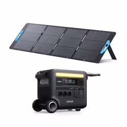 KIT Station électrique Anker SOLIX F2600 avec Panneau Solaire 200W