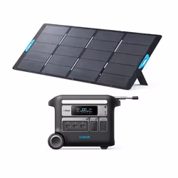 KIT Station électrique Anker SOLIX F2000 avec Panneau Solaire 400W