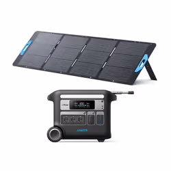 KIT Station électrique Anker SOLIX F2000 avec Panneau Solaire 200W
