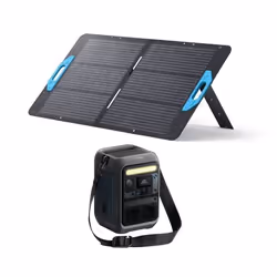 KIT Station électrique Anker SOLIX C300X AC avec Panneau Solaire 100W