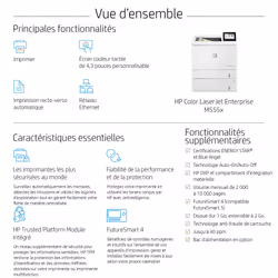 HP Color LaserJet Enterprise M555x, Imprimer, Impression recto-verso - Vue supplémentaire 13