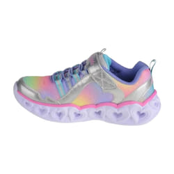 SKECHERS Chaussures Filles : Heart Lights-Rainbow Lux Multi - Multicolor, Taille 30. Chaussures à LEDs pour enfant.