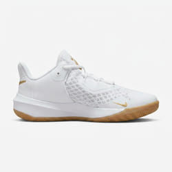 Nike Hyperspeed Court - Chaussures de Sport en Salle pour Femme - Blanc Taille 37.5 - Confort et Style pour le Volley-ball et le Badminton