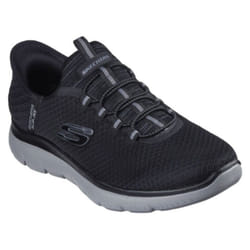 SKECHERS Chaussures Homme - Slip-Ins Summits - High Range Noir - Chaussures de Randonnée Confortables en Noir Taille 41