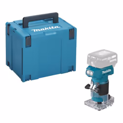 Affleureuse sans fil 18V marque Makita - DRT52ZJ Découvrez, l'affleureuse 18V Ø 6mm Makita DRT52ZJ est un outil sans fil perf ...