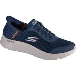 SKECHERS Chaussures Homme : Go Walk Flex - Hands Up en Bleu marine Taille 45. Confortable et pratique pour marcher.