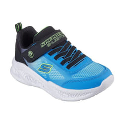SKECHERS Chaussures pour Garçons - Modèle Meteor-Lights en Bleu Krendox/Noir - Taille 32 - Idéal pour le Sport et le Quotidien