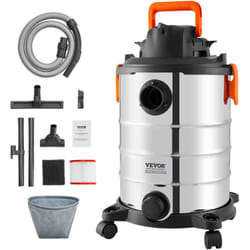 Vevor - Aspirateur eau et poussiere 30 l, aspirateur deatelier sec humide portable inox, 6 cv max, aspiration soufflerie efficaces avec buse,