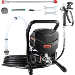 VEVOR Pulverisateur de Peinture sans Air sur Pied, Pistolet de Peinture 650 W, Haute Pression 3000 PSI, Tige deExtension et Kit de Nettoyage, pour Peinture Interieure Exterieure Fournitures Clotures