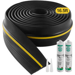Joint de porte de garage, 5 m, seuil deetancheite universel pour bas de porte de garage, bande resistante aux intemperies, avec adhesif, remplacement
