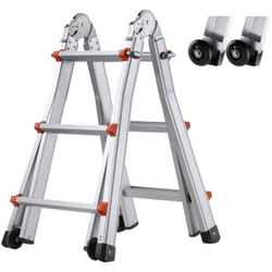 VEVOR Echelle telescopique a cadre en A, echelle extensible compacte en aluminium de 9,5 pieds, echelle de camping-car pliable portable