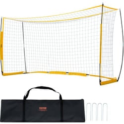 But de football portable, 1828x3657 mm, cage de football pour enfants, filet de football avec sac de transport, structure en acier et fibre de verre,