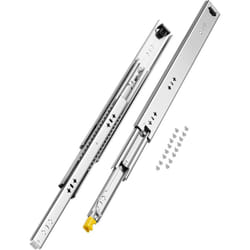 VEVOR Glissiere de tiroir a extension complete, 1 paire, coulisse de tiroir verrouillable, 500 mm, capacite de charge 113,4 kg, rail coulissant a