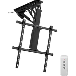 VEVOR Support TV Plafond Motorise pour Ecrans 32-65 pouces/81,3-165 cm, Fixation TV Reglable Electriquement, Accroche Televiseur avec Capacite de