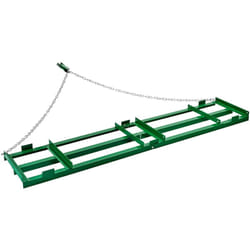 Herse Trainee 2435 x 500 mm Rateau Niveleur Remorquable deAllee avec Barres et Chaine 1830 mm, Niveleuse deAllee de Gravier, Outil de Nivellement,