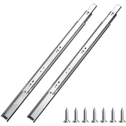 VEVOR Glissieres de Tiroir, 10 Paires, Coulisses de Tiroir a Billes a Montage Lateral 550 mm Capacite de Charge 45 kg, Rail de Guidage en Acier au
