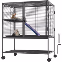 Caractéristiques & Détails Espace de vie spacieux : cette cage pour furet offre à votre animal de compagnie un espace d'activ ...