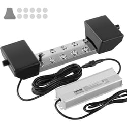 Brumisateur a ultrasons 10 tetes, 7000 ml/h, fabricant de brouillard etanche IP67 avec alimentation 280 w, bouee, disques de rechange, pour etang,