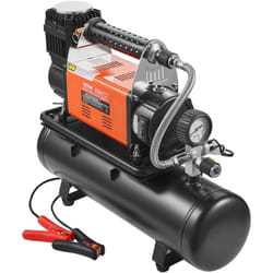 Vevor - Compresseur deair robuste 12 v, gonfleur de pneus portable 180 L/min, kit de gonflage de pneus reservoir 6 l, 10,3 bar, avec manometre