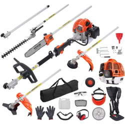 Vevor - Outils de coupe multifonctionnel 6 en 1, taille-haie a gaz 33 cc, desherbeur, taille-bordure, moteur deux temps, scie a perche, tronconneuse