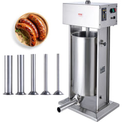 Vevor - Poussoir a Saucisses Electrique 25 l, Machine a Saucisses Verticale Moteur 400 w, Ensacheuse Saucisse en Inox 304 Alimentaire, Controle de