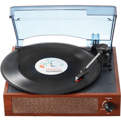 Vevor - Platine vinyle 3 vitesses tourne-disque entrainement par courroie, haut-parleurs stereo integres 5 w, cartouche magnetique, 33/45/78 tr/min