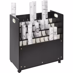 Caractéristiques & Détails 50 emplacements de rangement : ce support de rangement de plans comprend 50 emplacements de 2,8" x ...