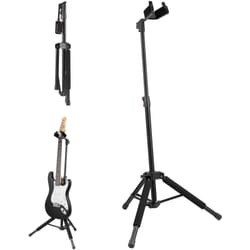 Support de guitare sur pied, capacite de charge 33 lb/15 kg, porte guitares basses pliable avec hauteur reglable 900-1200 mm, support a trepied pour