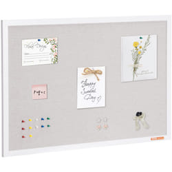 Vevor - Tableau en liege blanc recouvert de lin skyshalo 36'x24' - Tableau deaffichage mural pour la maison, lecole, le bureau - Tableau de messages