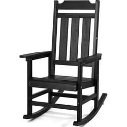 Vevor - Chaise a bascule pour porche, chaise a bascule deexterieur hips, chaise a bascule a dossier haut avec accoudoirs lisses, supporte jusqua 400