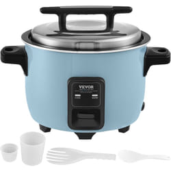 VEVOR Cuiseur a Riz Commercial, Auto-cuiseur de Riz 60 Tasses 13 Litres, Pot Interieur Antiadhesif, Cuisson Rapide et Maintien au Chaud 24 Heures,