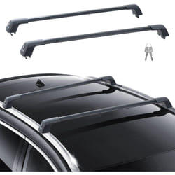 Vevor - Barre transversale de toit universelle, 135,8 cm max., barre superieure de voiture en aluminium, pour rails lateraux rainures sans espace,