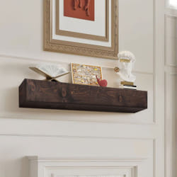Vevor - Etagere Flottante Murale de Cheminee, 182,8 x 20,3 x 12,7 cm, Manteau de Cheminee Flottant en Bois Naturel, Capacite de Charge 22,7 kg,