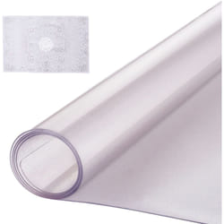 Protection de bureau givree, 24 x 48 pouces, 1,5 mm deepaisseur, rectangulaire, pvc, impermeable, facile a nettoyer, pour bureau, salle a manger,
