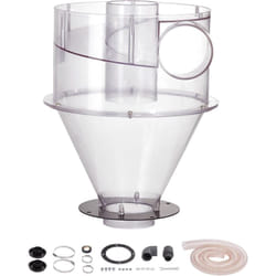 Vevor - Separateur de poussiere cyclonique, filtre cyclonique abs pour depoussiereur 101,6 mm, avec adaptateur 50 mm, tuyau 2 m, pour aspirateurs