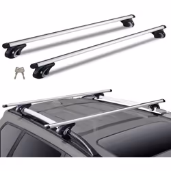 VEVOR Barres transversales de toit universelles, 120 cm, barre superieure de voiture en aluminium, compatible avec les rails lateraux sureleves,