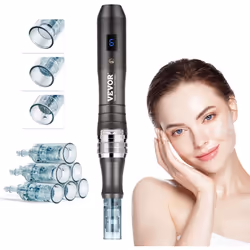 Caractéristiques & Détails Révélez votre éclat : le stylo de microneedling professionnel VEVOR améliore efficacement les tiss ...