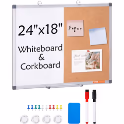 Caractéristiques & Détails Tableau combiné multifonctionnel : notre tableau combiné mesure 24 x 18 pouces / 600 x 40 mm et co ...
