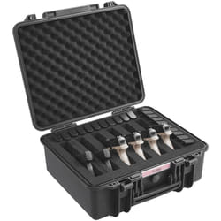 Conteneurs pour pistolets durables Vevor avec inserts en mousse personnalisables, etui rigide resistant a leau et securise pour six pistolets,