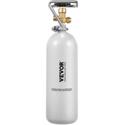 Bouteille de CO2 sans gaz Capacite de 2 kg, Cylindre de Gaz CO2 en Acier Allie, Reservoir de Gaz avec Valve DIN477, Poignee et Pression Reglable,