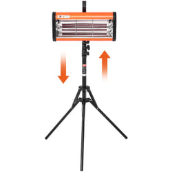 Vevor - Lampe polymerisation infrarouge double usage sechoir peinture portable sur pied, 2000 w, minuterie 0-90 min, chauffage auto pulverisation
