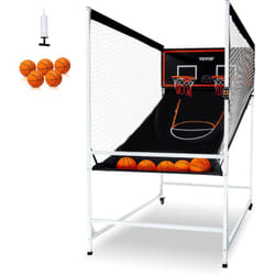 Vevor - Jeu dearcade de basketball, 2 joueurs, panier de basketball a double tir a domicile, 5 ballons, 8 modes de jeux, tableau de bord