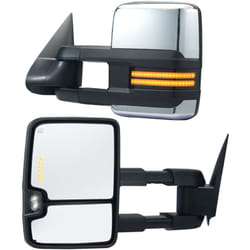 Retroviseurs de remorquage, paire gauche et droit, miroir de remorquage chauffant pour Chevrolet Silverado gmc Sierra Tahoe Suburban Avalanche Yukon
