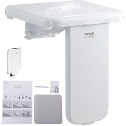 Vevor - Siege de Douche Pliable en abs, 398x455 mm Deplie, Tabouret de Douche a Fixation Murale, Capacite de Charge 200 kg, Peu Encombrant, pour