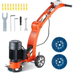 Vevor - Ponceuse electrique pour sol en beton 1500 w, surfaceuse de beton avec disque de poncage de sol 180 mm, vitesse 1400 tr/min, moteur sans