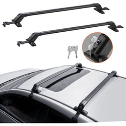 VEVOR Barre transversale de toit universelle, 70 kg, barre superieure de voiture en aluminium epais, adaptee au toit sans rail lateral, barre